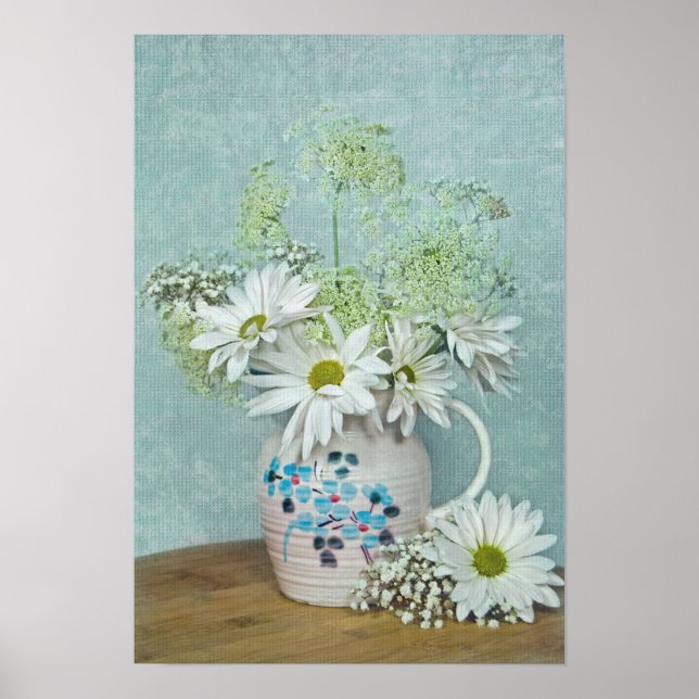 Poster Marguerites Dans L'Embrayeur Vintage (Devant)