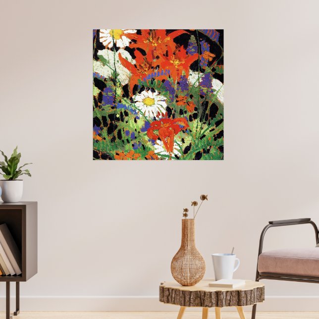 Poster Marguerites, Lys de bois et Vetch (Salon 3)