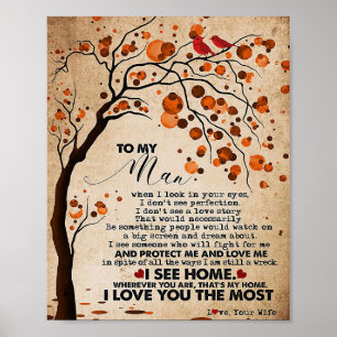Poster Mari À Mon Mari Je Vois Chez Moi