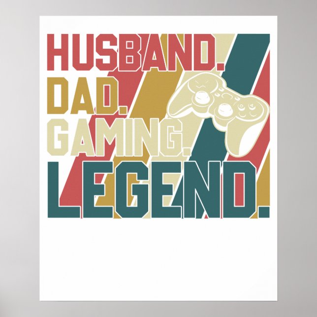 Poster mari papa légende du gaming (Devant)