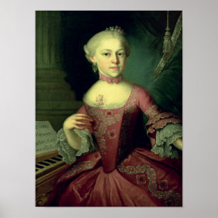 Poster Maria-Anna Mozart, appelée 'Nannerl'