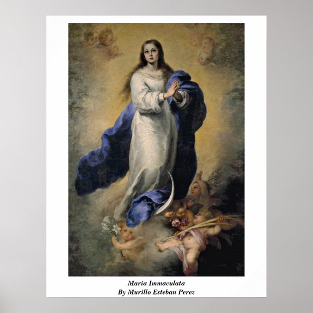 Poster Maria Immaculata Par Murillo Esteban Perez (Devant)