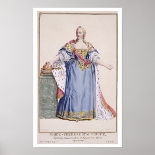 Poster Maria Theresa (1717-80) Empress of Austria, de '