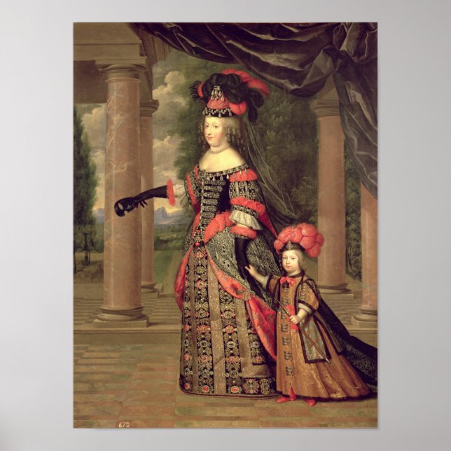 Poster Maria Theresa épouse de Louis XIV (Devant)