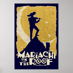 Poster Mariachi sur le toit