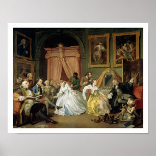 Poster Mariage à la Mode : IV, La Toilette, c.1743 (huile