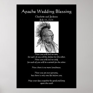 Poster Mariage Apache Bénédiction Ojibwa Cheif