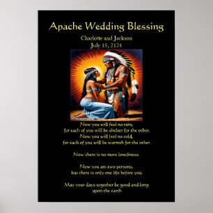 Poster Mariage Apache Bénédiction Ojibwa Cheif