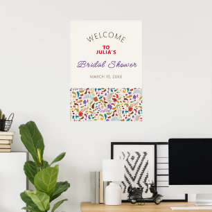 Poster Mariage au Jardin de Fleurs Exotiques de Wild Rose