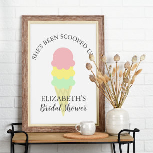 Poster Mariage avec de la glace prise en cuillère