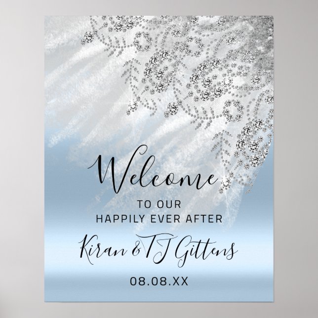Poster Mariage Bridal Welcome Dress Drivers Grey Event (Devant)