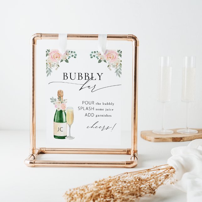Poster Mariage Bubbly Bar (Créateur téléchargé)