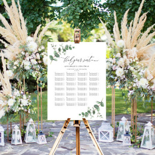 Poster Mariage Budget Eucalyptus botanique trouver votre