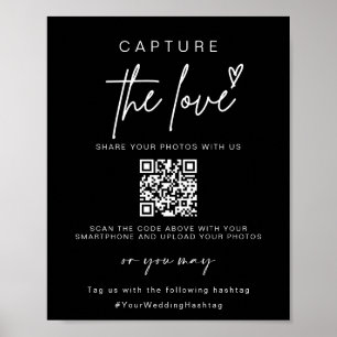 Poster Mariage Capture L'Amour   Partage de photos Code Q