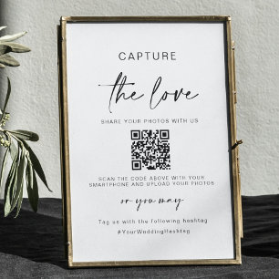 Poster Mariage Capture L'Amour   Partage de photos Code Q