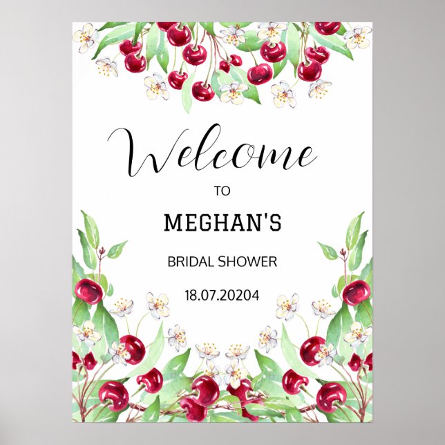 Poster Mariage Cerise Beaucoup (Devant)