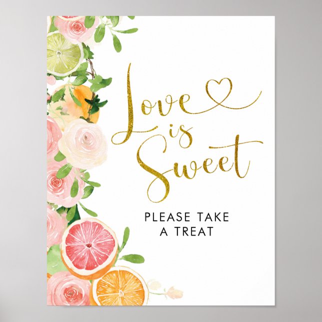 Poster Mariage Citron de Pamplemoussier L'amour est doux (Devant)