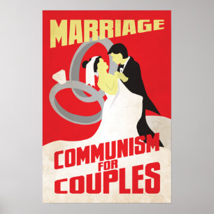 Poster Mariage : Communisme pour des couples