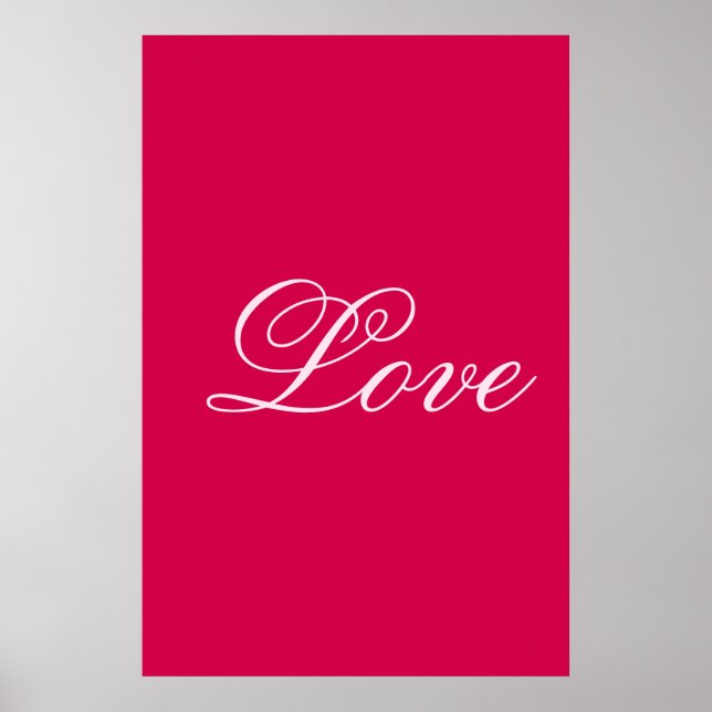 Poster Mariage d'amour Arrière - plan tendance Carmine (Devant)