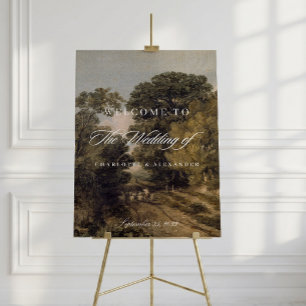 Poster Mariage d'Art Fin de Paysage Vintage