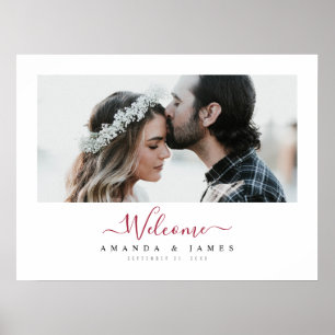 Poster Mariage de automne simple et moderne Bourgogne