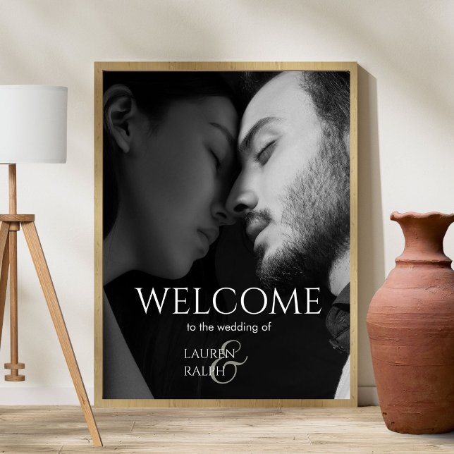 Poster Mariage de bienvenue Chic Couple (Créateur téléchargé)