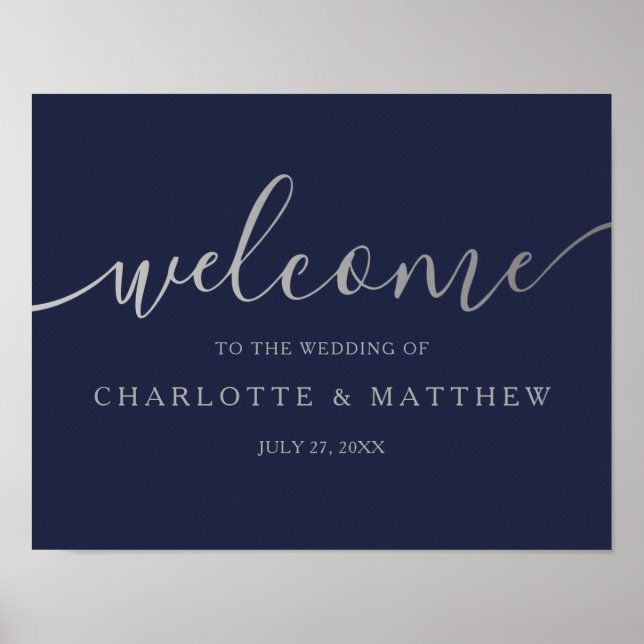 Poster Mariage de bienvenue de la marine de callig (Devant)
