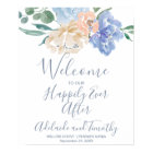 Mariage de bienvenue Dusty Blue Florals