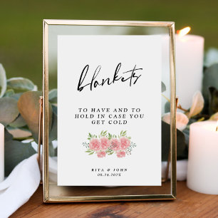Poster Mariage De Carnation À Avoir Et À Tenir Un Signe D