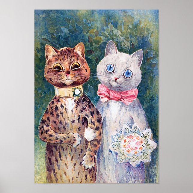Poster Mariage de chat, Mariage, Mariée, Mariée, Louis Wa (Devant)