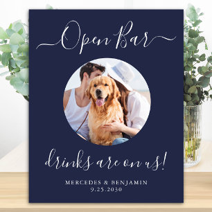Poster Mariage de chien de compagnie Open Bar Personnalis