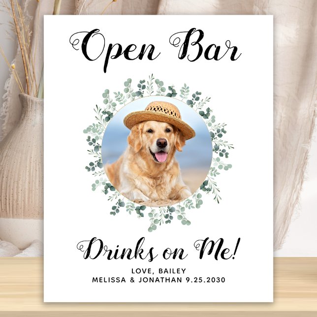 Poster Mariage de chien personnalisé avec photo sur les b (Créateur téléchargé)