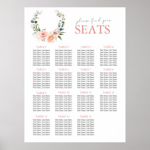 Poster Mariage de couronne rose poussiéreux