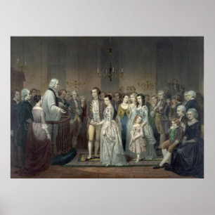 Poster "Mariage de George Washington"
