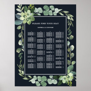 Poster Mariage de l'ordre ALPHABÉTIQUE de la Marine de mi