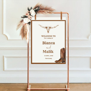 Poster Mariage de l'ouest du Boho