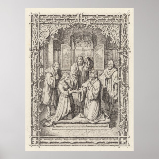 Poster Mariage de Martin Luther et Catherine von Bora (Devant)