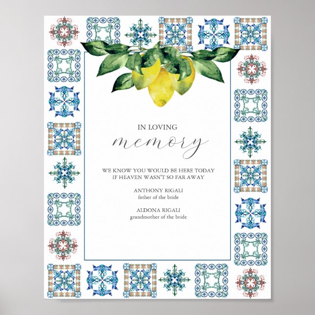 Poster Mariage de mémoire dans l'amour - Lémons (Devant)