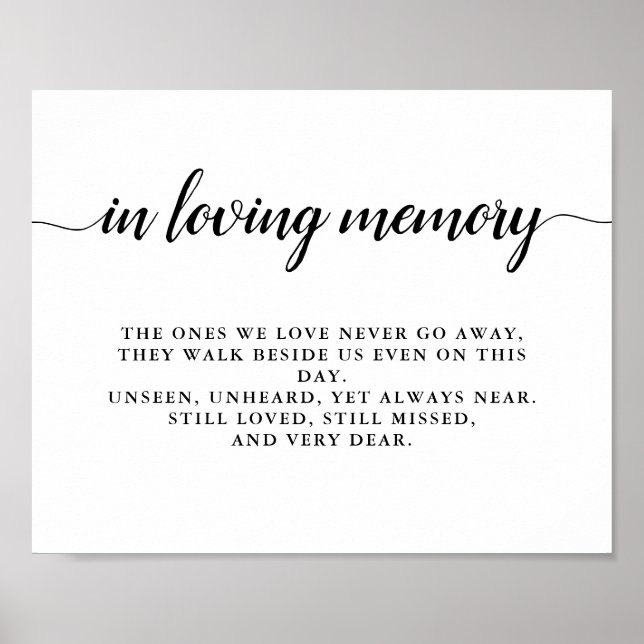 Poster Mariage de monogramme noir et blanc moderne (Devant)