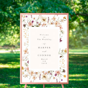 Poster Mariage de Pampas Fleur sauvage séché Abondance