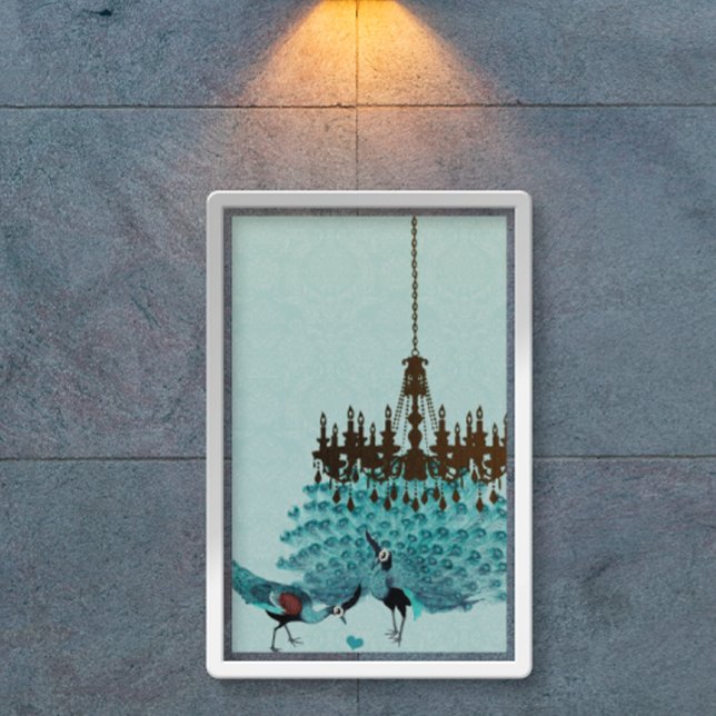 Poster Mariage de Peacock Roaring 20's (To see frame pricing, please enter your frame and mat options.)