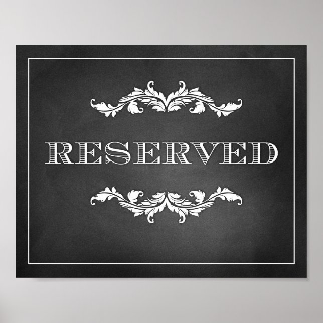 Poster Mariage de signature réservé ou parti 8x10 (Devant)