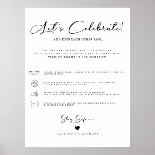 Poster Mariage de station de nettoyage de script de calli