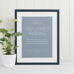 Poster Mariage d'événements débranché minimaliste moderne