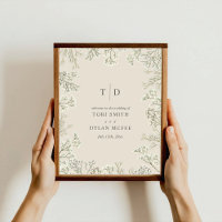 Mariage du Monogramme de respiration du bébé Bienv