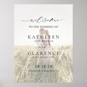 Poster Mariage élégant photo classique