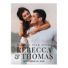 Mariage Élégant Photo Moderne de Bienvenue