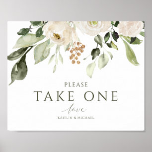 Poster Mariage Élégant S'Il Vous Plaît Prendre Un Signe F