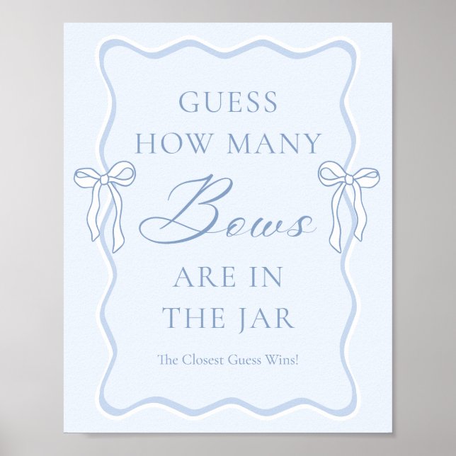 Poster Mariage et Réception de Mariage : Devinez combien  (Devant)