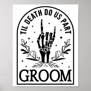 Poster Mariage Fiançailles de la mariée Groom Halloween C